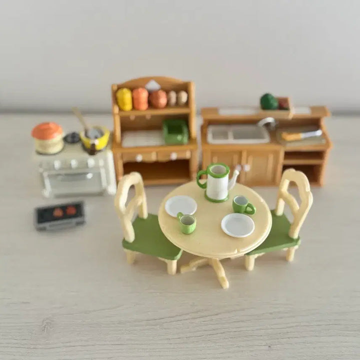 [BUNJANG] Sylvanian Families Kitchen Set / 단종)올드)실바니안 주방세트 키친세트 싱크대 식탁