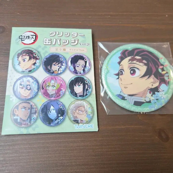 [BUNJANG] Demon Slayer Tanjiro Glitter Can Badge Vol. 2 / 귀멸의 칼날 글리터 캔뱃지 Vol.2 탄지로 판매