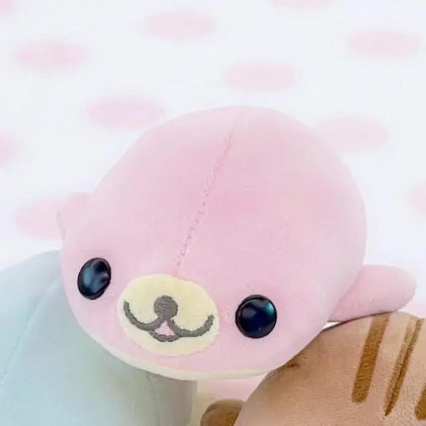 [BUNJANG] Mamegoma Sakura Goma Plush / 마메고마 인형 사쿠라고마 핑크 단추눈