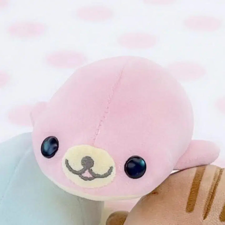 [BUNJANG] Mamegoma Sakura Goma Plush / 마메고마 인형 사쿠라고마 핑크 단추눈