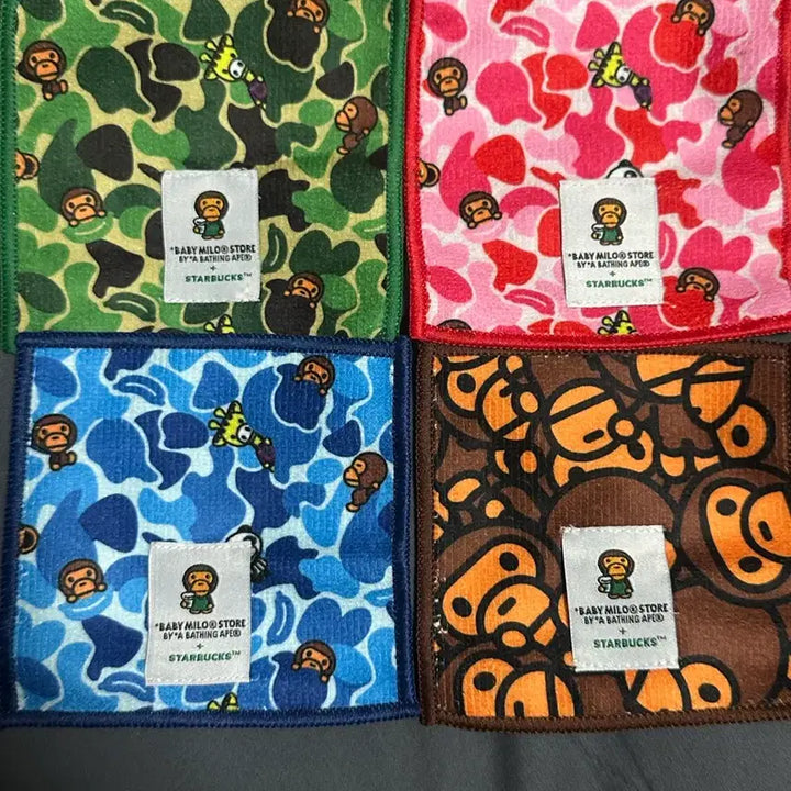 [BUNJANG] BAPE Baby Milo x Starbucks Coaster Set (4 Types) / 베이프 베이비마일로 스타벅스 코스터 4종 일괄 (미사용)