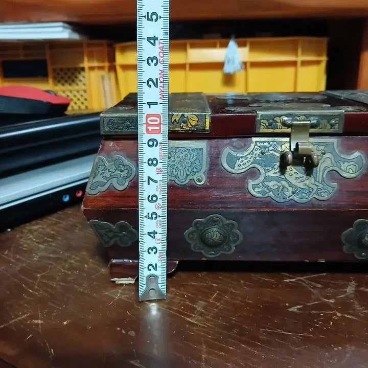 [BUNJANG] Antique Wooden Jewelry Box Chest / 고가구 반닫이 나무 보석함 엔틱함