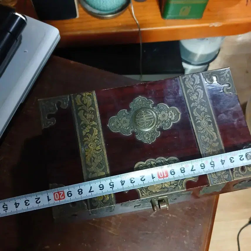 [BUNJANG] Antique Wooden Jewelry Box Chest / 고가구 반닫이 나무 보석함 엔틱함