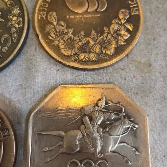 [BUNJANG] 1980s Copper Medals - Set of 4 / 근대사  / 80년대 동 메달 4점