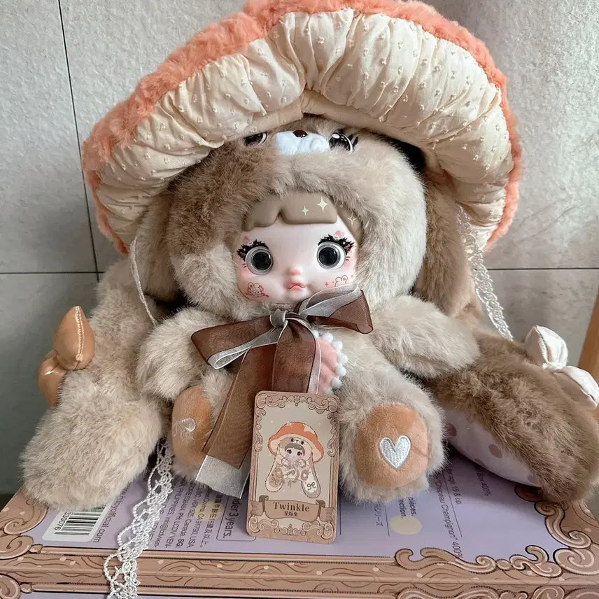 [BUNJANG] NomiDoll Mushroom 400% Beige BabyThree / 노미인형 버섯 400% 베이지 베이비쓰리