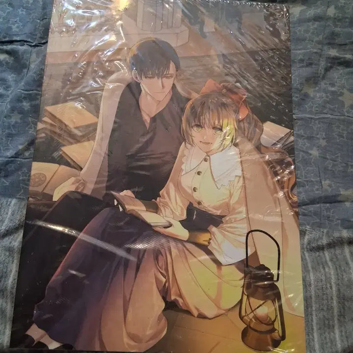 [BUNJANG] Sealed Illustration Scroll Rod (Male &amp; Female Characters) / 미개봉 일러스트 족자봉 (남녀 캐릭터)