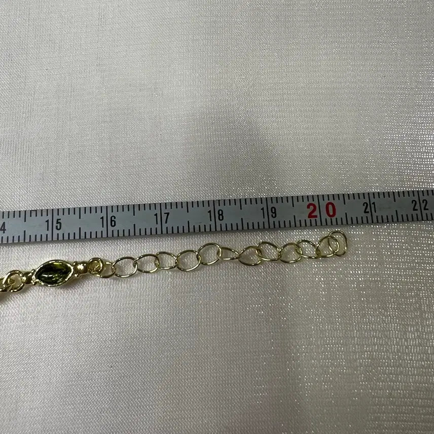 [BUNJANG] Gold Green/Purple Jewel Bracelet (New) / 골드 그린/보라 쥬얼리 팔찌(새상품)B0298
