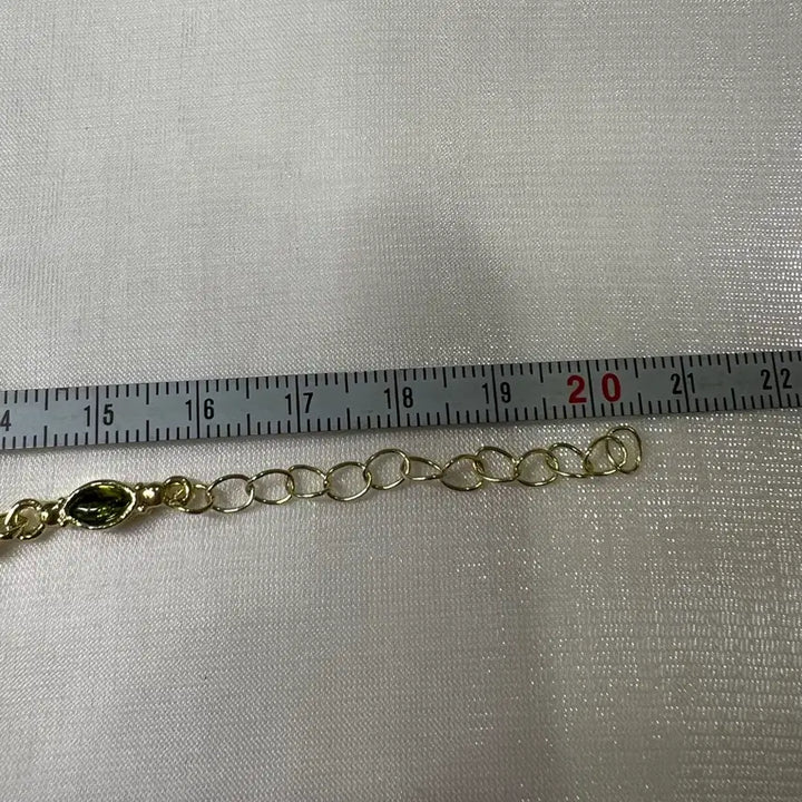 [BUNJANG] Gold Green/Purple Jewel Bracelet (New) / 골드 그린/보라 쥬얼리 팔찌(새상품)B0298