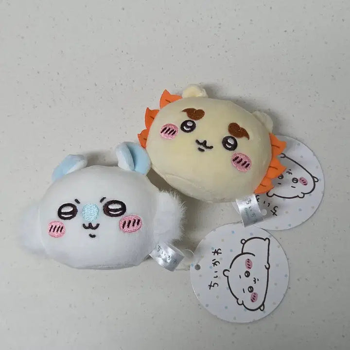 [BUNJANG] Chiikawa "Monchiwachi" Parade Big Face Mascot Set (Momonga, Shisa) / 치이카와 먼작귀 퍼레이드 뽀용 얼굴 볼 마스코트 모몽가 시사 세트
