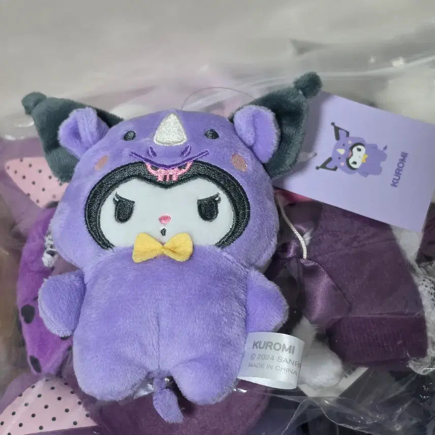 [BUNJANG] Authentic Kuromi Rhinoceros Plush / 코뿔소 쿠로미