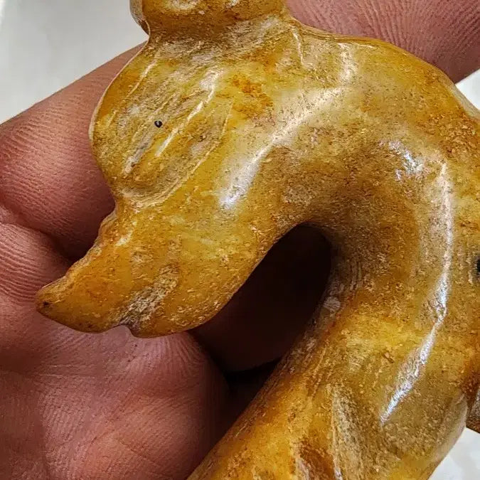 [BUNJANG] Gogok &amp; Gangok Yellow Jade Dragon / 고옥에강옥 황옥시룡