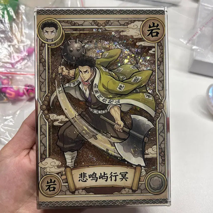 [BUNJANG] Demon Slayer Gyomei Acrylic Display with Pins / 귀멸의칼날 굿즈 아크릴수정제품 진열품 뱃지포함 교메이
