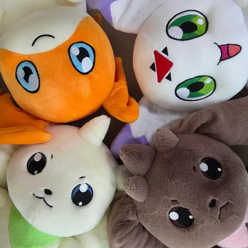 [BUNJANG] Digimon Bundle Set: Lopmon, Terriermon, Gummymon, and Patamon Plush Toys / 디지몬 일괄 테리어몬인형 로프몬인형 동글몬인형 파닥몬인형