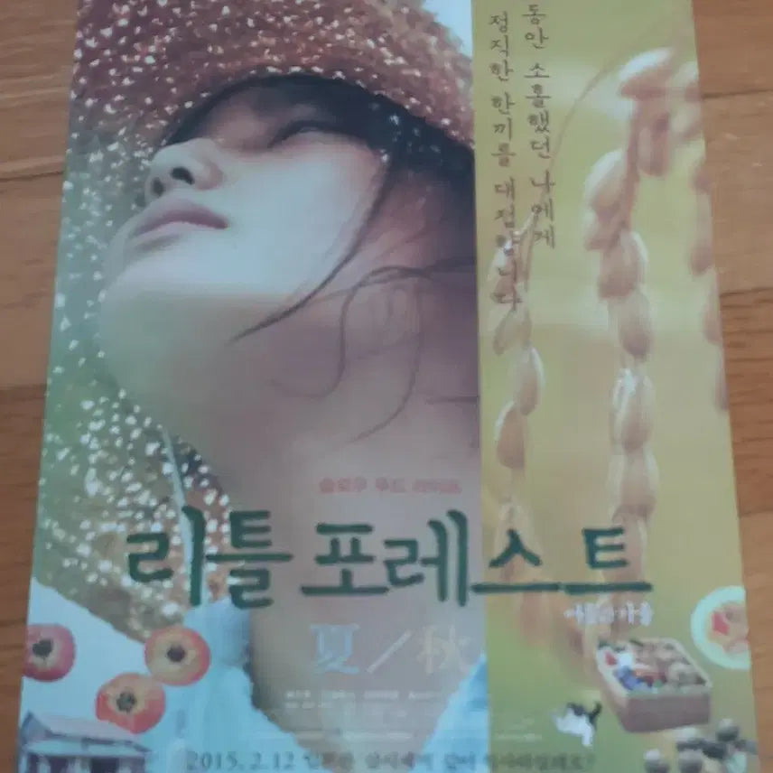 [BUNJANG] Little Forest (Japan) Summer/Autumn Movie Leaflet / 영화전단지 리틀 포레스트(일본) 여름과 가을