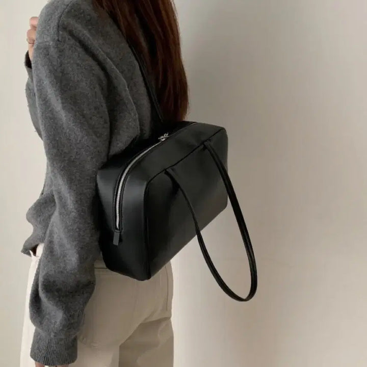 [BUNJANG] Premium Lambskin Bowling Bag Black / 프리미엄 램스킨 볼링백 블랙 새상품 (퀄리티 최고)