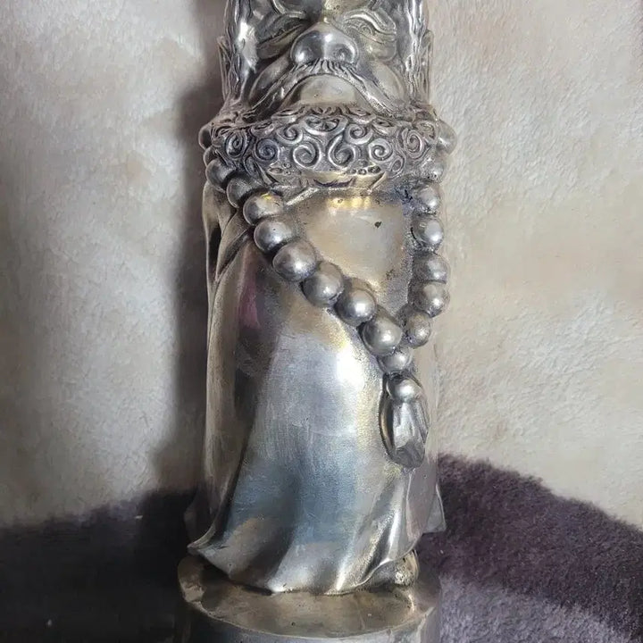 [BUNJANG] White Brass Daruma Statue (approx. 2.8kg) / 백동 달마상 약 2.8kg