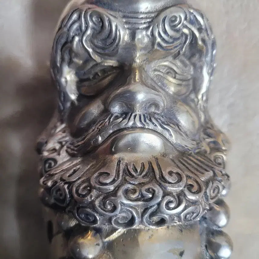 [BUNJANG] White Brass Daruma Statue (approx. 2.8kg) / 백동 달마상 약 2.8kg
