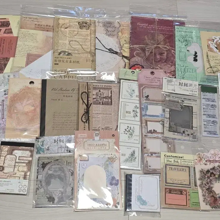 [BUNJANG] Vintage Ins Stickers / @ 빈티지 다꾸 / 빈티지 인스