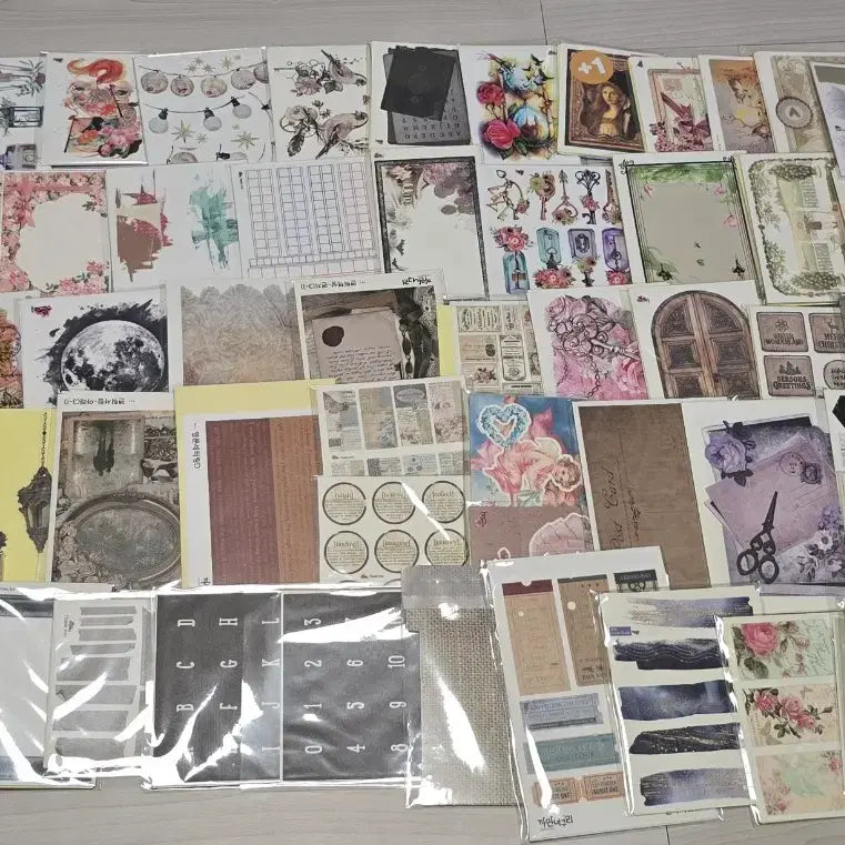 [BUNJANG] Vintage Ins Stickers / @ 빈티지 다꾸 / 빈티지 인스