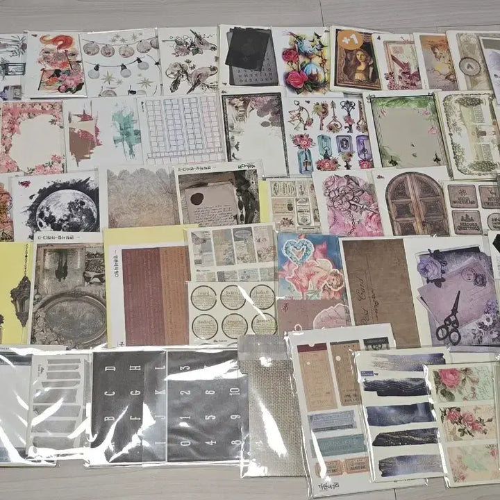 [BUNJANG] Vintage Ins Stickers / @ 빈티지 다꾸 / 빈티지 인스