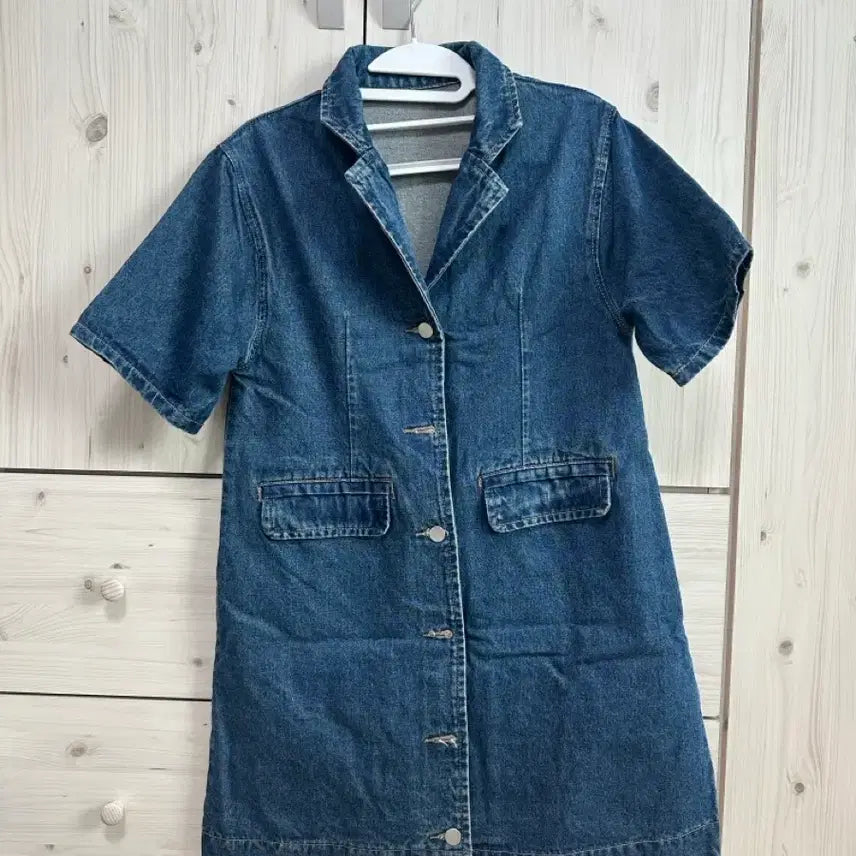 [BUNJANG] Denim Short Sleeve Dress / 청/데님 반팔 원피스 (교신 가능)