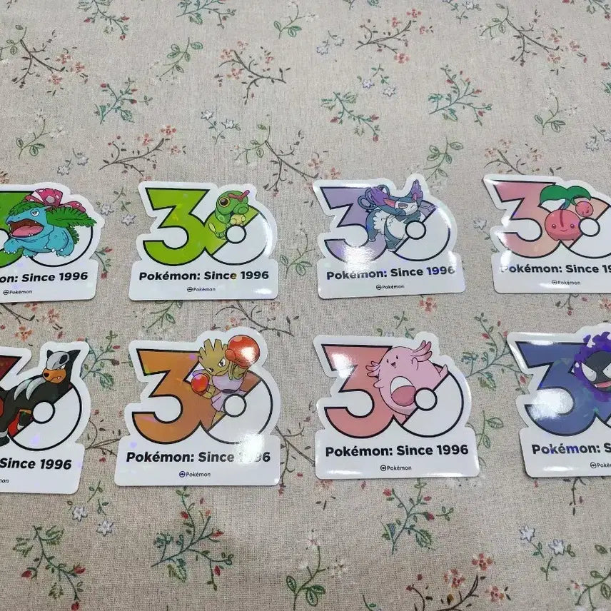 [BUNJANG] Pokemon 30th Anniversary Sticker Bundle Set / 포켓몬 30주년 기념 스티커 일괄 판매합니다