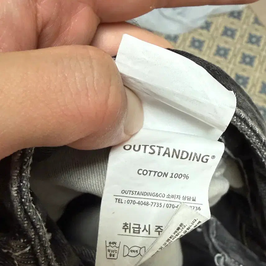 [BUNJANG] Outstanding Black Washing Denim Shorts / 아웃스탠딩 블랙 워싱 데님 쇼츠