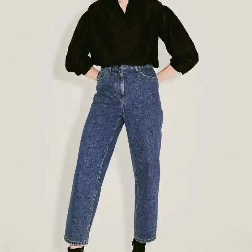 [SOLD OUT] 한섬 랑방컬렉션 LANVIN 테이퍼드 데님팬츠 중청바지 타임마인시스템