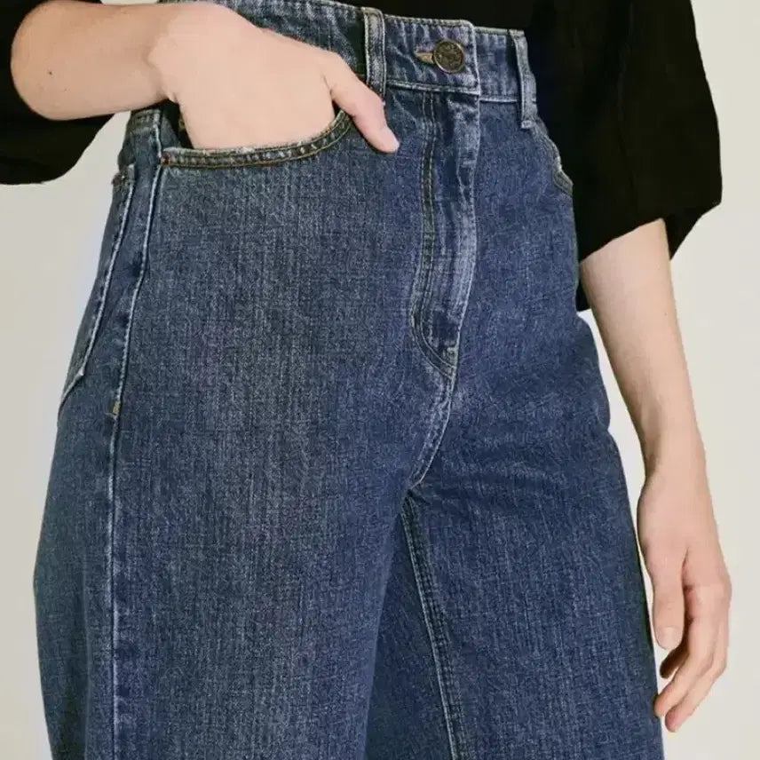 [SOLD OUT] 한섬 랑방컬렉션 LANVIN 테이퍼드 데님팬츠 중청바지 타임마인시스템