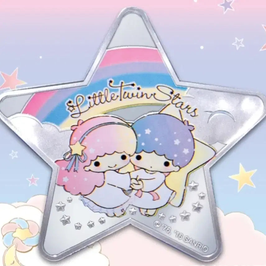 [BUNJANG] Sanrio Little Twin Stars Star Shape Proof Silver Coin / 2016 산리오 리틀트윈스타 별모양 프루프 실버