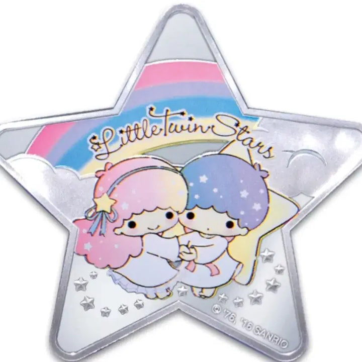 [BUNJANG] Sanrio Little Twin Stars Star Shape Proof Silver Coin / 2016 산리오 리틀트윈스타 별모양 프루프 실버