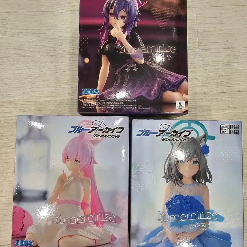 [BUNJANG] Sega Blue Archive Yumemirize Figure Set - Siroko, Hoshino, Haruka / 세가 블루아카이브 유메미라이즈 피규어 시로코 호시노 하루카