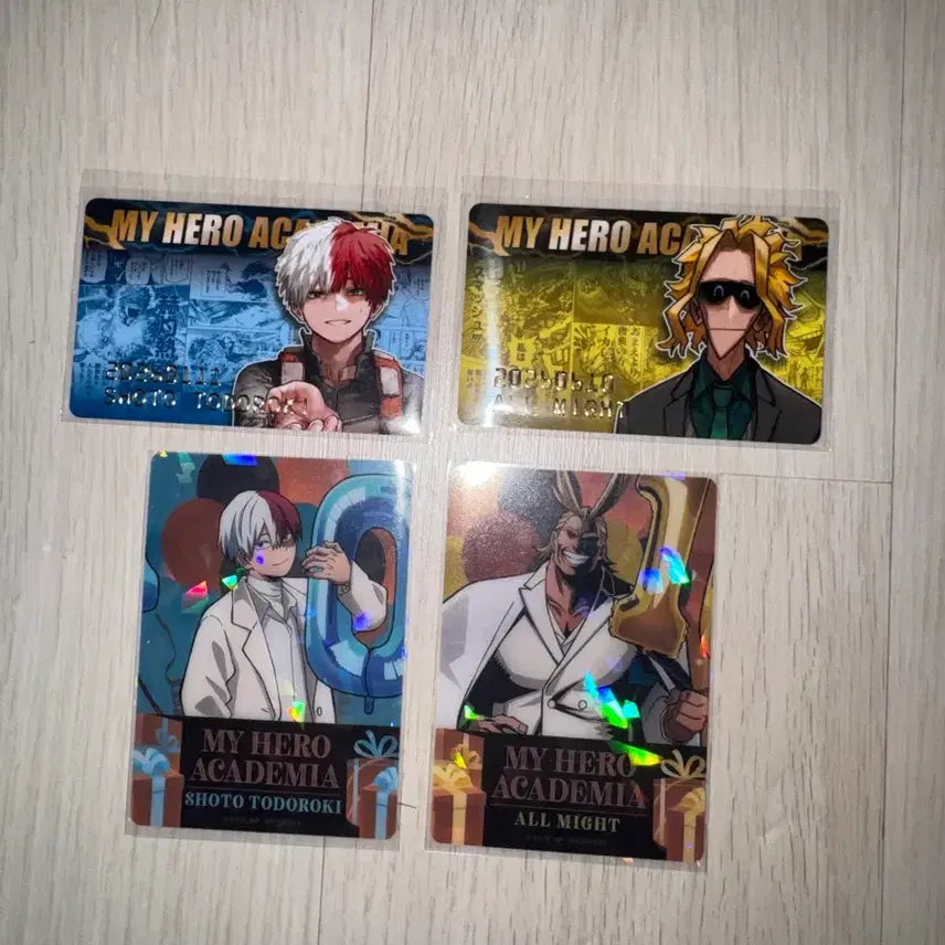 [BUNJANG] Shoto &amp; All Might Birthday Card Set with Animate 10th Anniversary Special Benefit / 택포 2.8) 쇼토, 올마이트 생일카드 + 애니메이트 10주년 특전