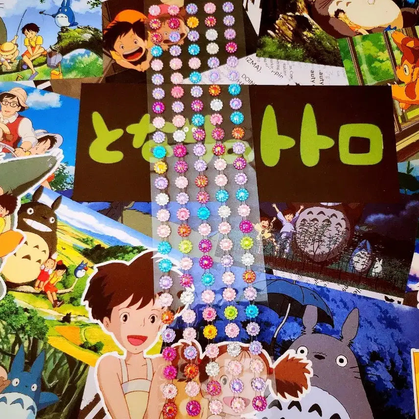 [BUNJANG] Flower Beads Deco Sticker Pack / 고전문구) 플라워 비즈 꾸미기 스티커팩