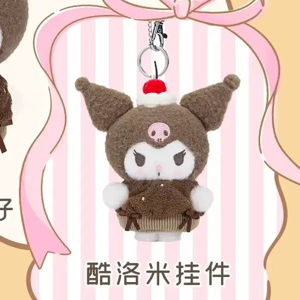 [BUNJANG] Sanrio Dessert Series Kuromi Mascot Doll Keychain / 중국 산리오 디저트 시리즈 컵케이크 쿠로미 마스코트 인형 키링 마코