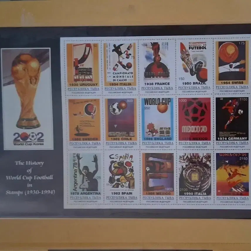 [BUNJANG] 1930-1994 FIFA World Cup Stamp-Style Poster / 월드컵 축구 우표식 포스터(?) (1930-1994)