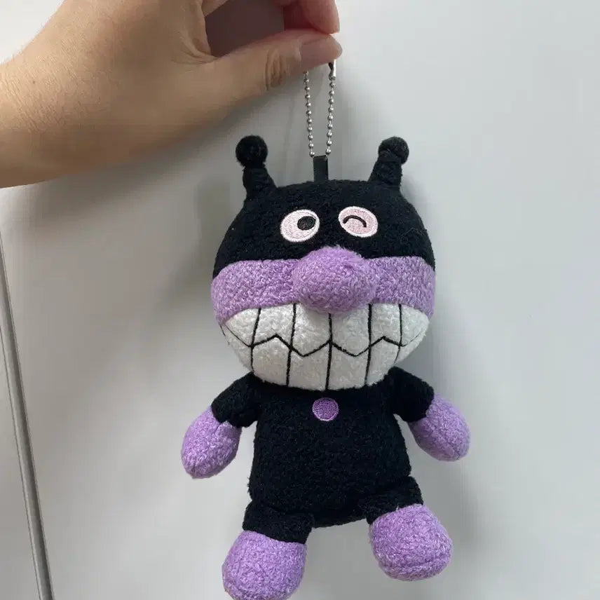 [BUNJANG] Anpanman Baikinman Plush Keychain (Official) / 호빵맨 세균맨 인형 키링 정품