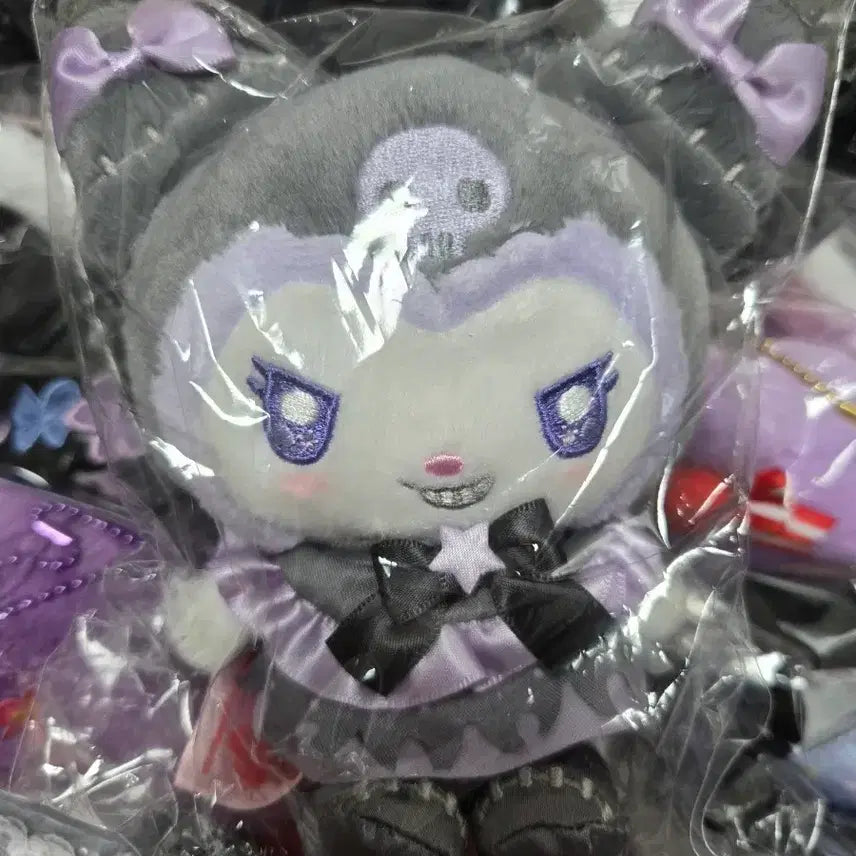 [BUNJANG] Sanrio Showbydo Angel &amp; Devil Series Kuromi Mascot Doll Keychain / 산리오 쇼비도 천사악마시리즈 쿠로미 마코 마스코트 인형 키링