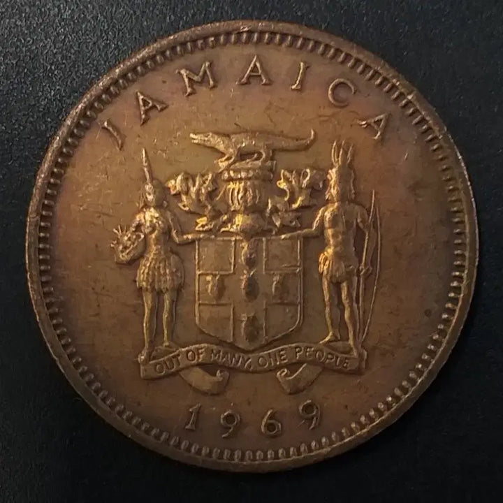 [BUNJANG] 1969 Jamaica 1 Cent Coin / [희귀] 1969년 자메이카 1센트 동전 w1155