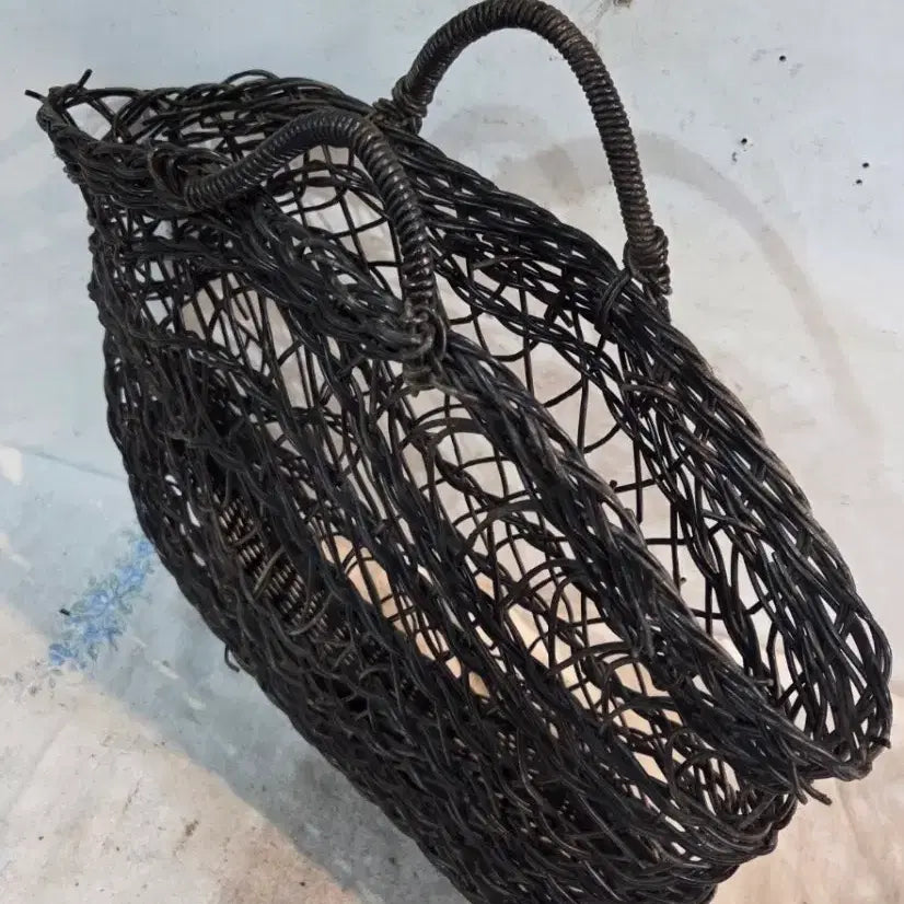 [BUNJANG] Vintage Beaded Shopping Basket / 추억의 삐삐선 장바구니