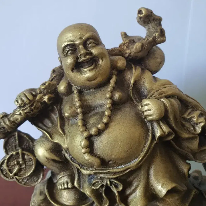 [BUNJANG] Brass Fortune Bag Statue / 재물이 들어오는 황동 복주머니