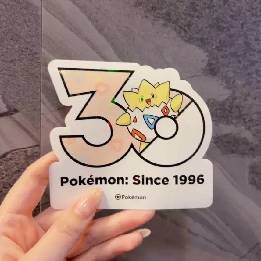 [BUNJANG] Pokemon Togepi 30th Anniversary Holographic Sticker / 토게피 포켓몬 30주년 스티커