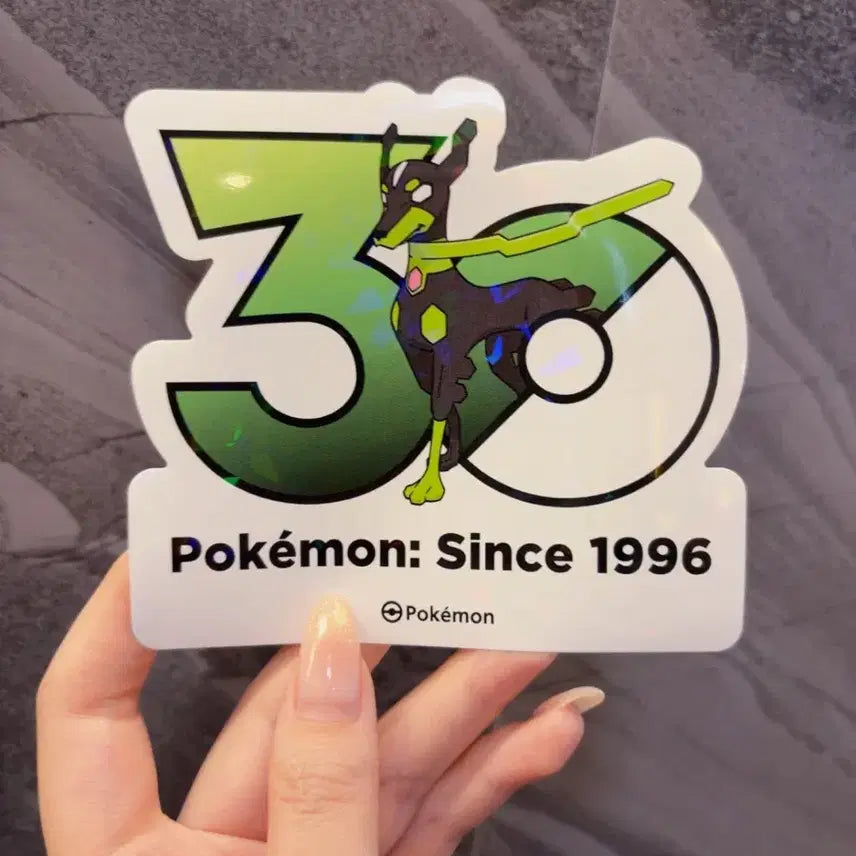 [BUNJANG] Zygarde 10% Pokemon 30th Anniversary Holographic Sticker / 지가르데 10% 포켓몬 30주년 기념 스티커