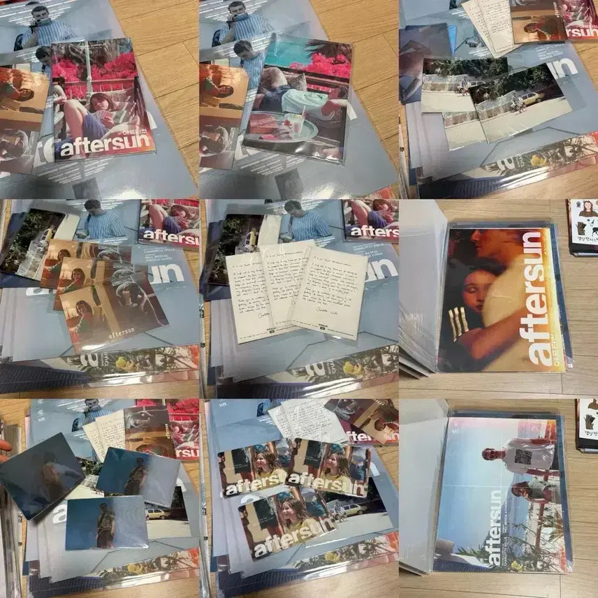 [BUNJANG] Aftersun Charlotte Wells Screenplay Book, Lenticular Postcard, Photo Set / 애프터썬 각본집 샬롯웰스 편지 인화사진 렌티큘러 엽서 영화 포스터 팜플렛