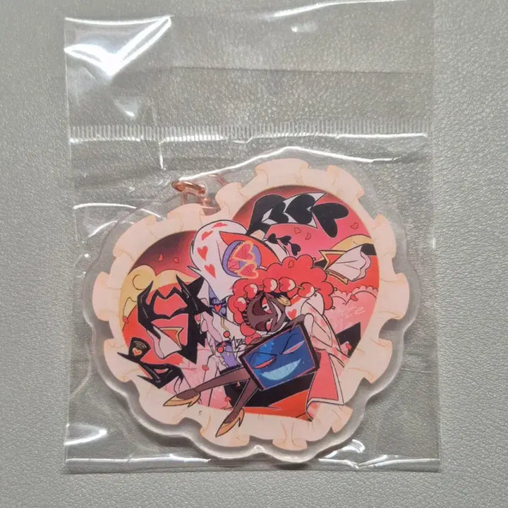 [BUNJANG] Has Been Hotel Valentine Acrylic Keyring Beads / 해즈빈호텔 발렌타인 아크릴 키링 비즈