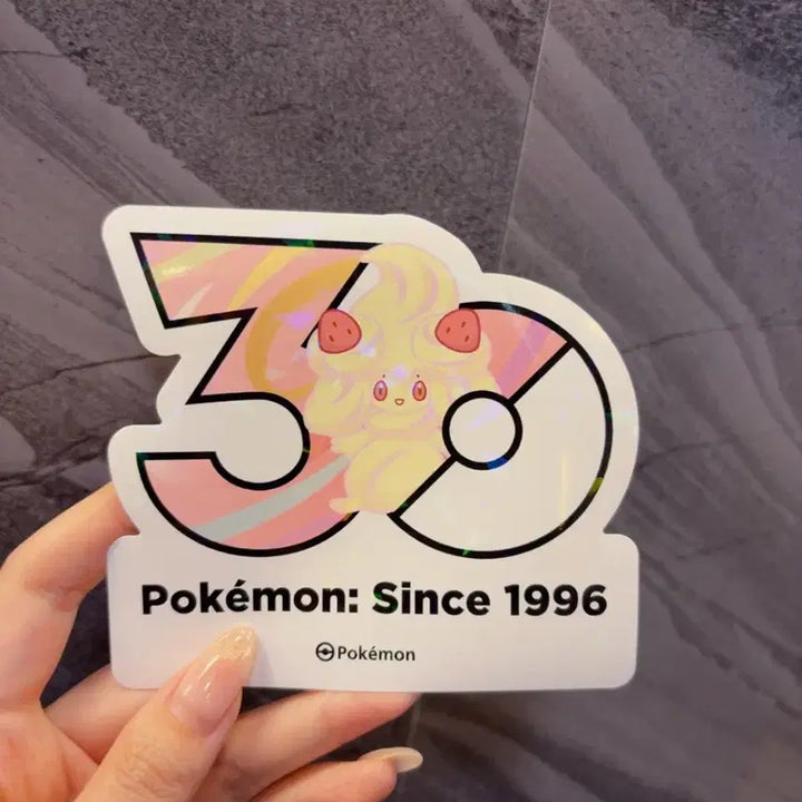 [BUNJANG] Mabushina 30th Anniversary Pokemon Hologram Sticker / 마빌크 마휘핑 포켓몬 30주년 기념 스티커