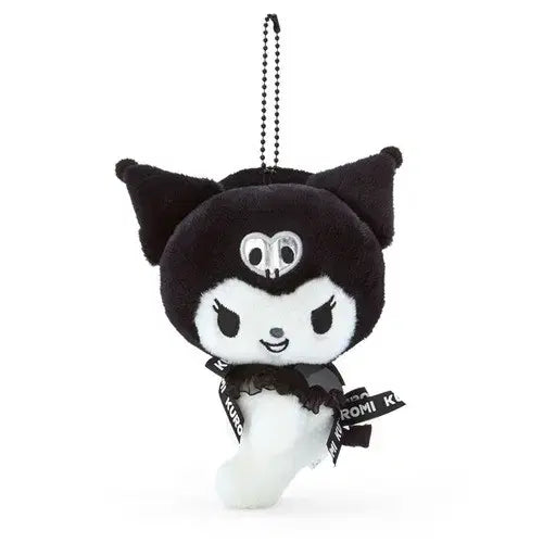[BUNJANG] Sanrio Kuromi Five Beret Kuromi Mascot Plush Keychain / 산리오 쿠로미즈 파이브 베레모 쿠로미 마코 마스코트 인형 키링