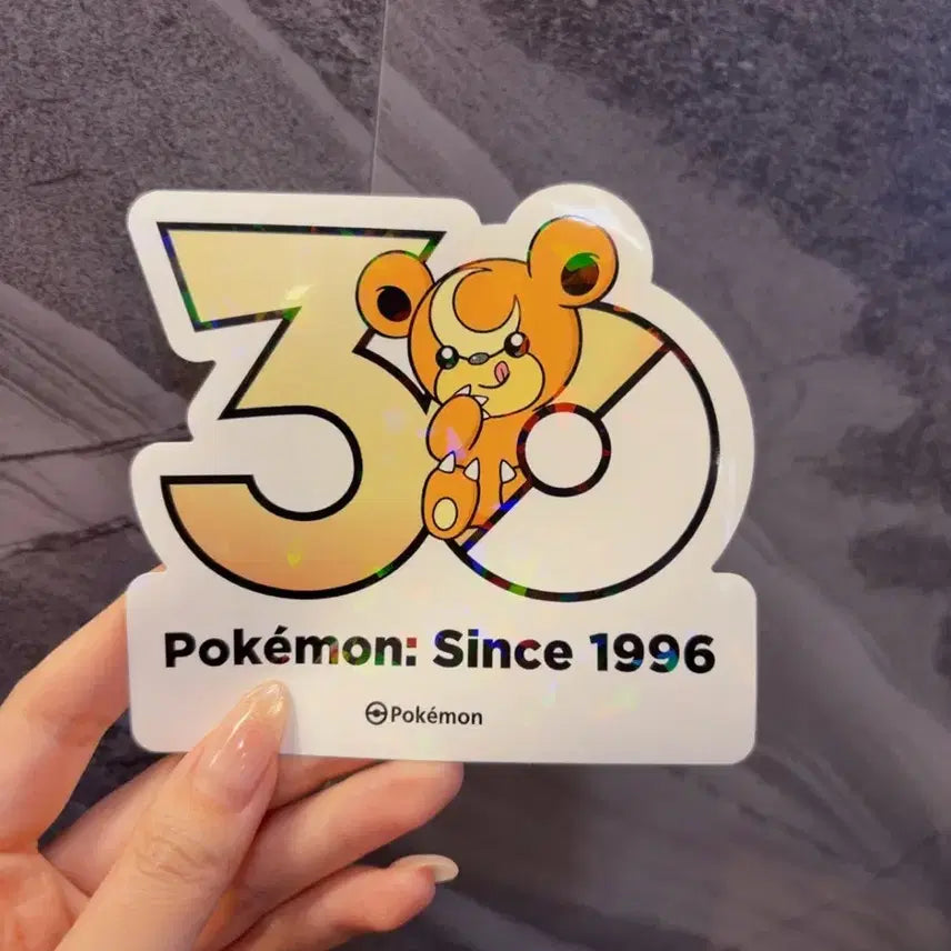 [BUNJANG] Kkamjigom Pokemon 30th Anniversary Sticker / 깜지곰 포켓몬 30주년 기념 스티커