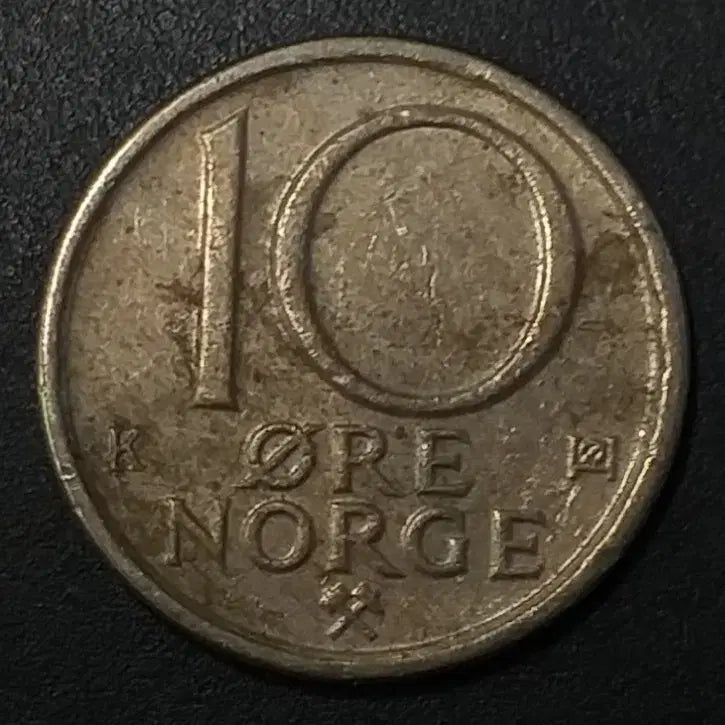 [BUNJANG] 1981 Norway 10 Ore Coin / 1981년 노르웨이 10오레 동전 w1179