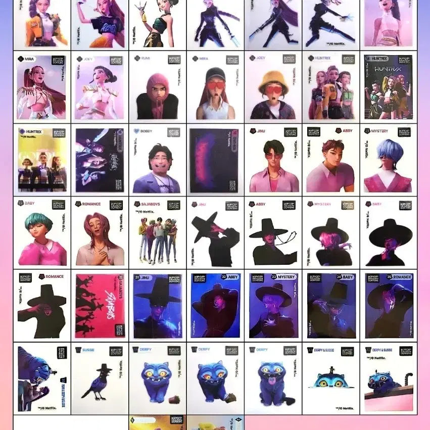 [BUNJANG] GS25 Kadeheon Ttibusil Collection / GS25 케데헌 띠부씰 판매